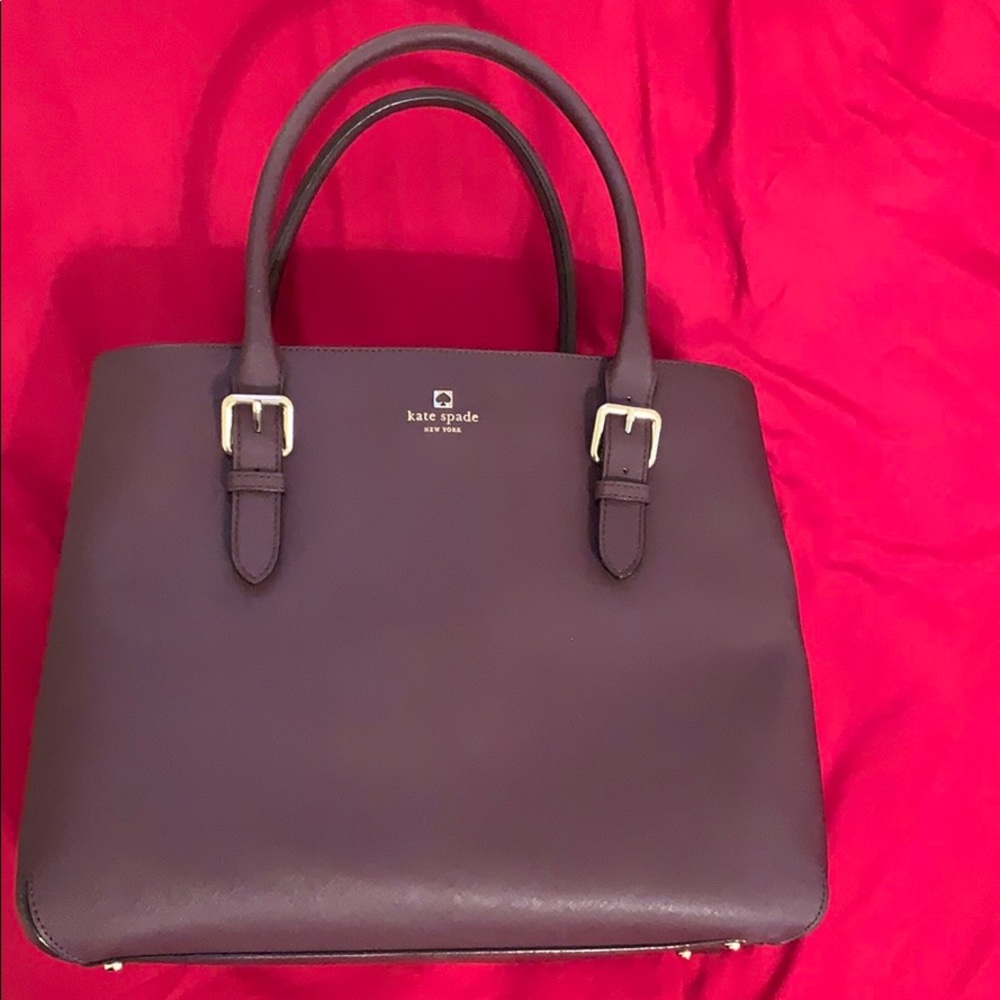 Kate Spade Dark Plum Large Tote
